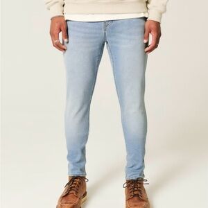 Hollister Men's Sky Blue Skinny Jeans